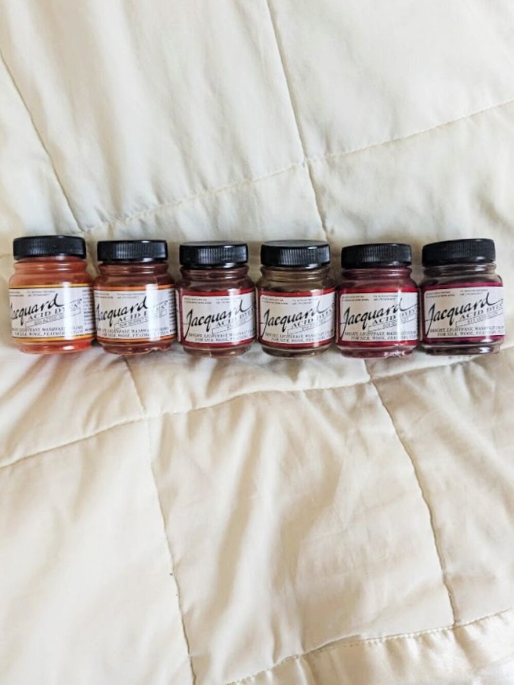 Jacquard Acid Dyes Burnt Orange 604 .5 Oz Jar Wool Silk Nylon Cashmere Fur NEW - Picture 3 of 6